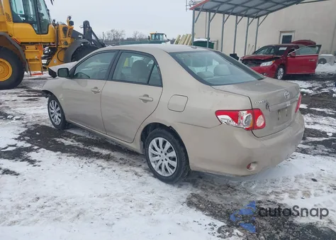 2009 Toyota Corolla Xle z USA, uszkodzony, nr VIN 2T1BU40E99C010058